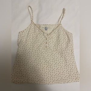 brandy melville floral tank